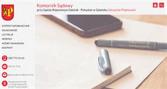 Desktop Screenshot of komornikpruszczgd.pl